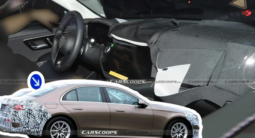  2024 Mercedes E-Class Prototype Photographed Inside And Out