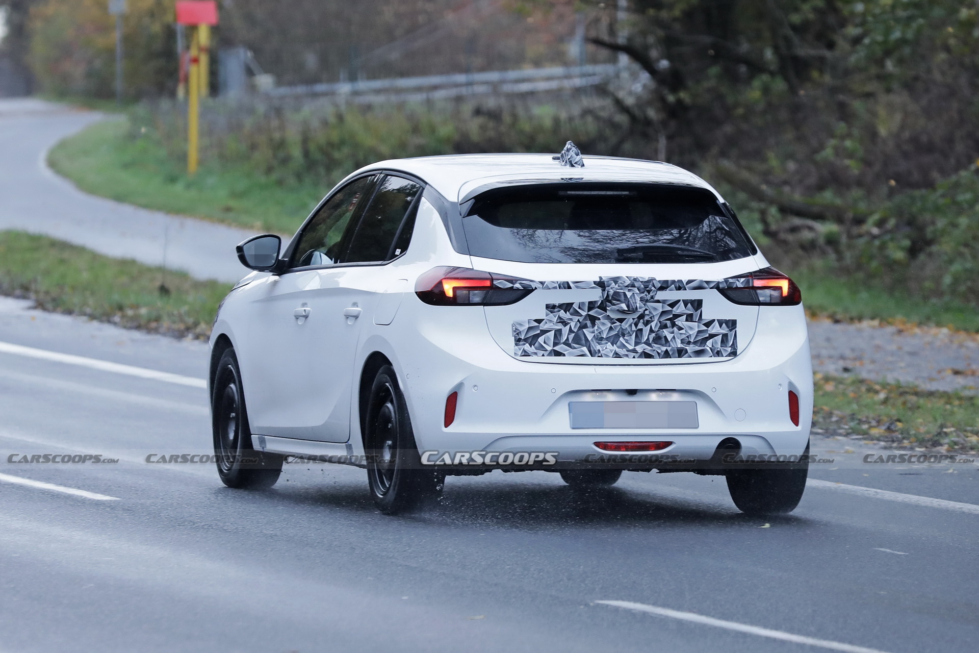 Get A Better Look At The 2024 Opel Corsa Facelift On The Open Road