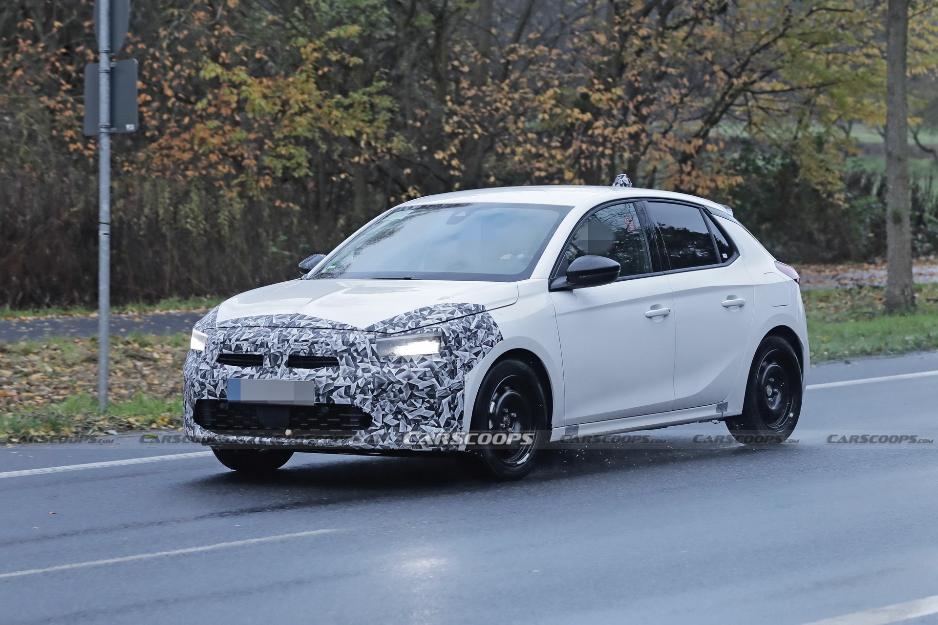 Get A Better Look At The 2024 Opel Corsa Facelift On The Open Road