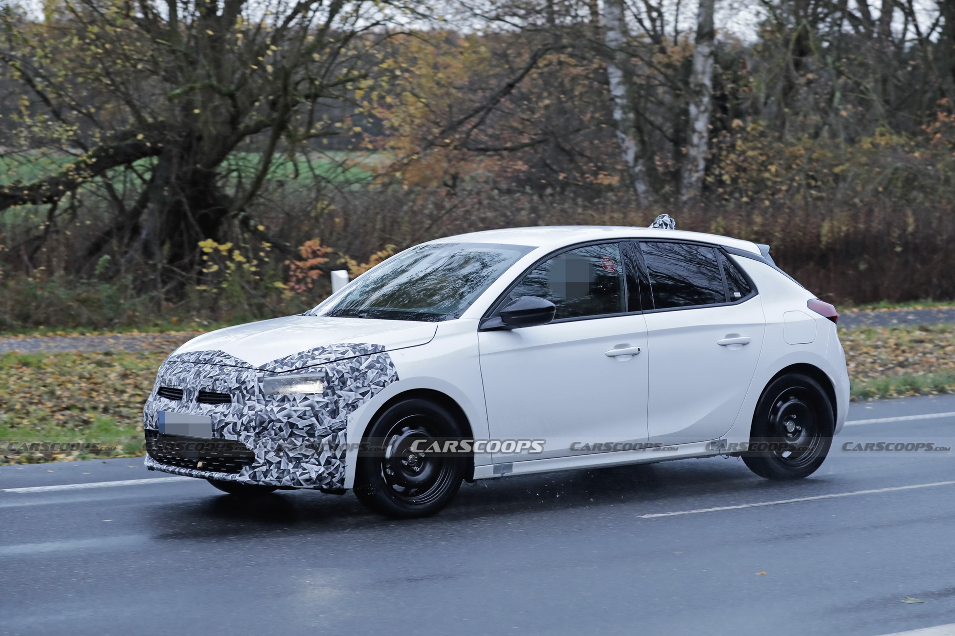 Get A Better Look At The 2024 Opel Corsa Facelift On The Open Road