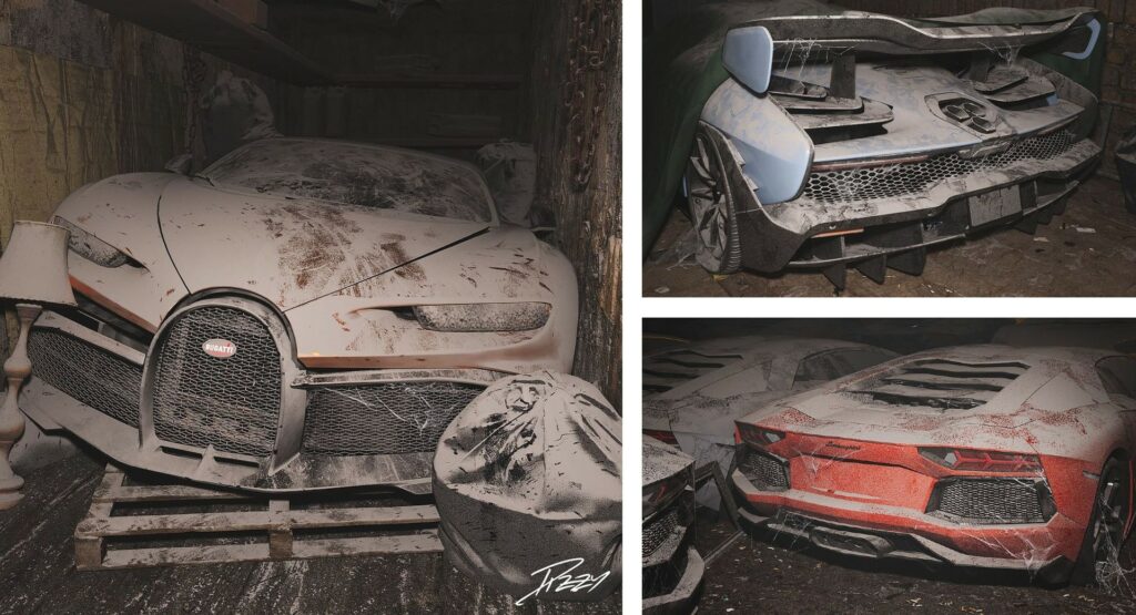  Artist Imagines Exotic Hypercars Left To Rot In An EV Future