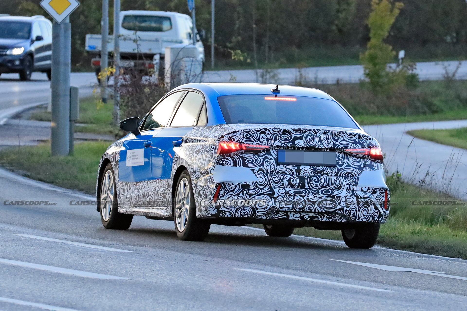 2024 Audi A3 Sedan Makes Spy Debut Hiding Minor Changes