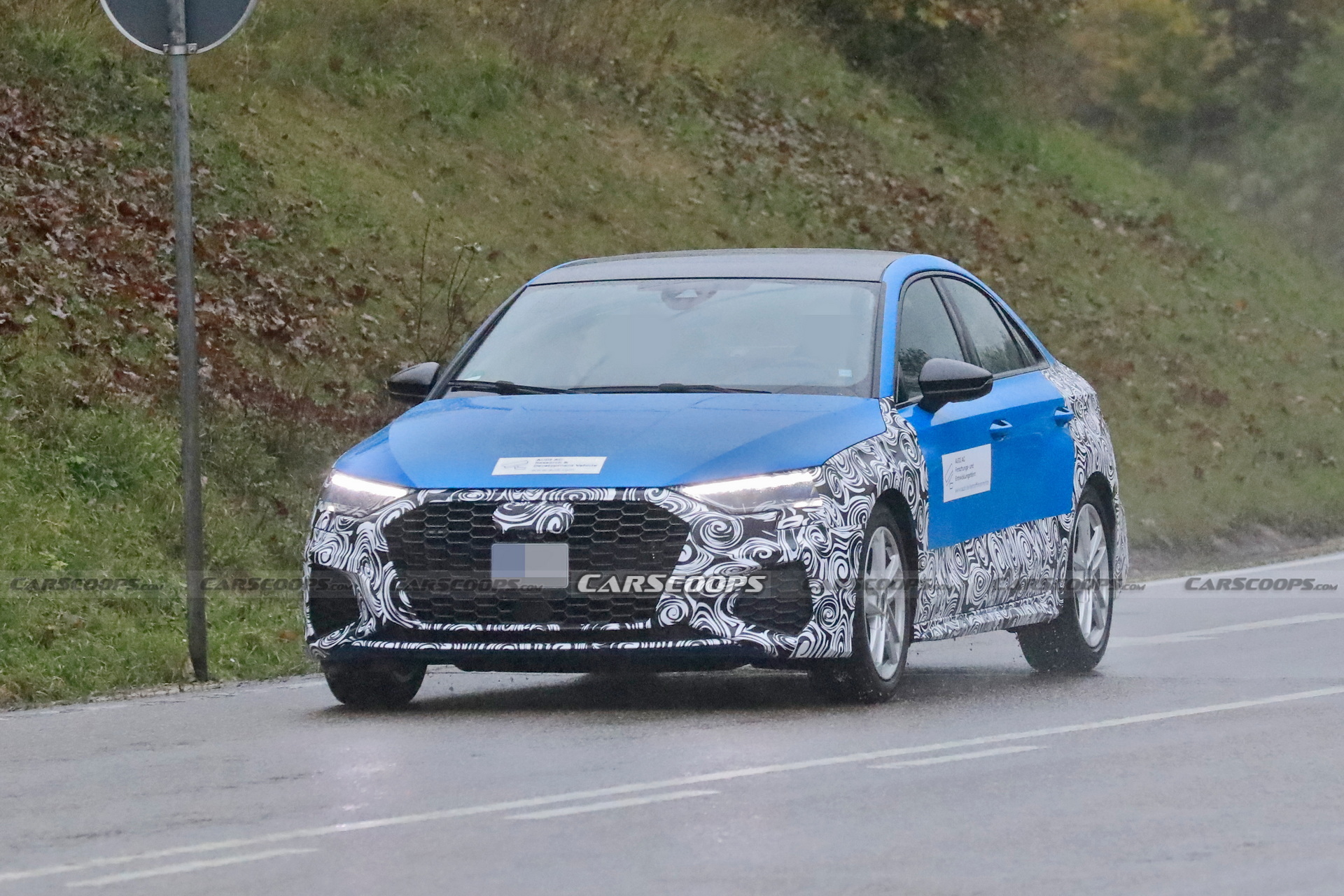 2024 Audi A3 Sedan Makes Spy Debut Hiding Minor Changes