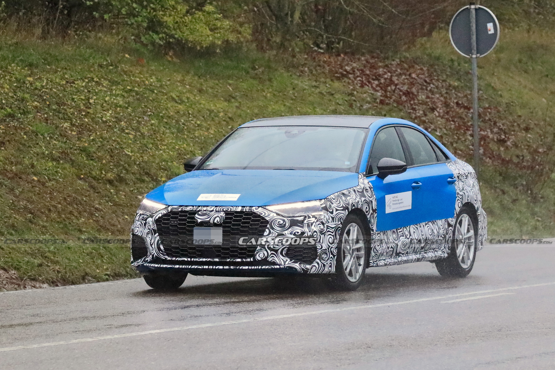 2024 Audi A3 Sedan Makes Spy Debut Hiding Minor Changes