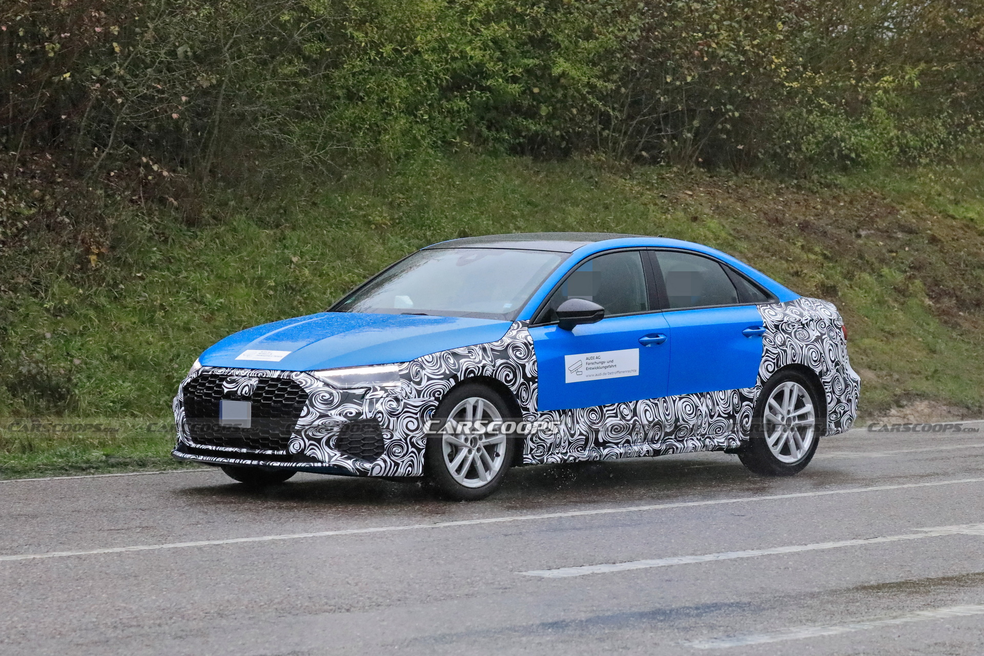 2024 Audi A3 Sedan Makes Spy Debut Hiding Minor Changes