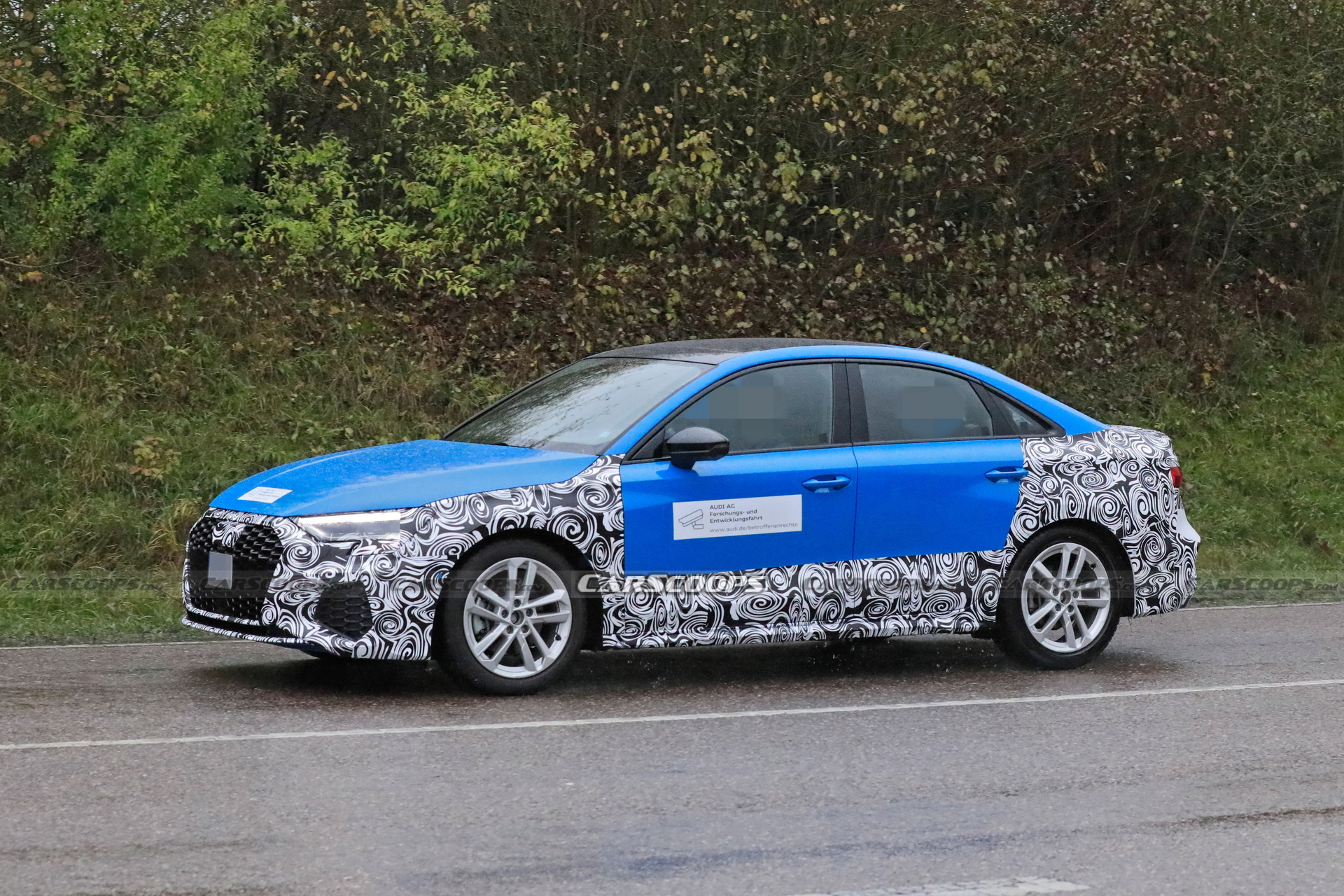 2024 Audi A3 Sedan Makes Spy Debut Hiding Minor Changes