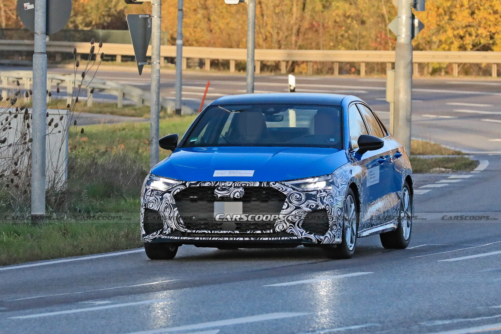 2024 Audi A3 Sedan Makes Spy Debut Hiding Minor Changes