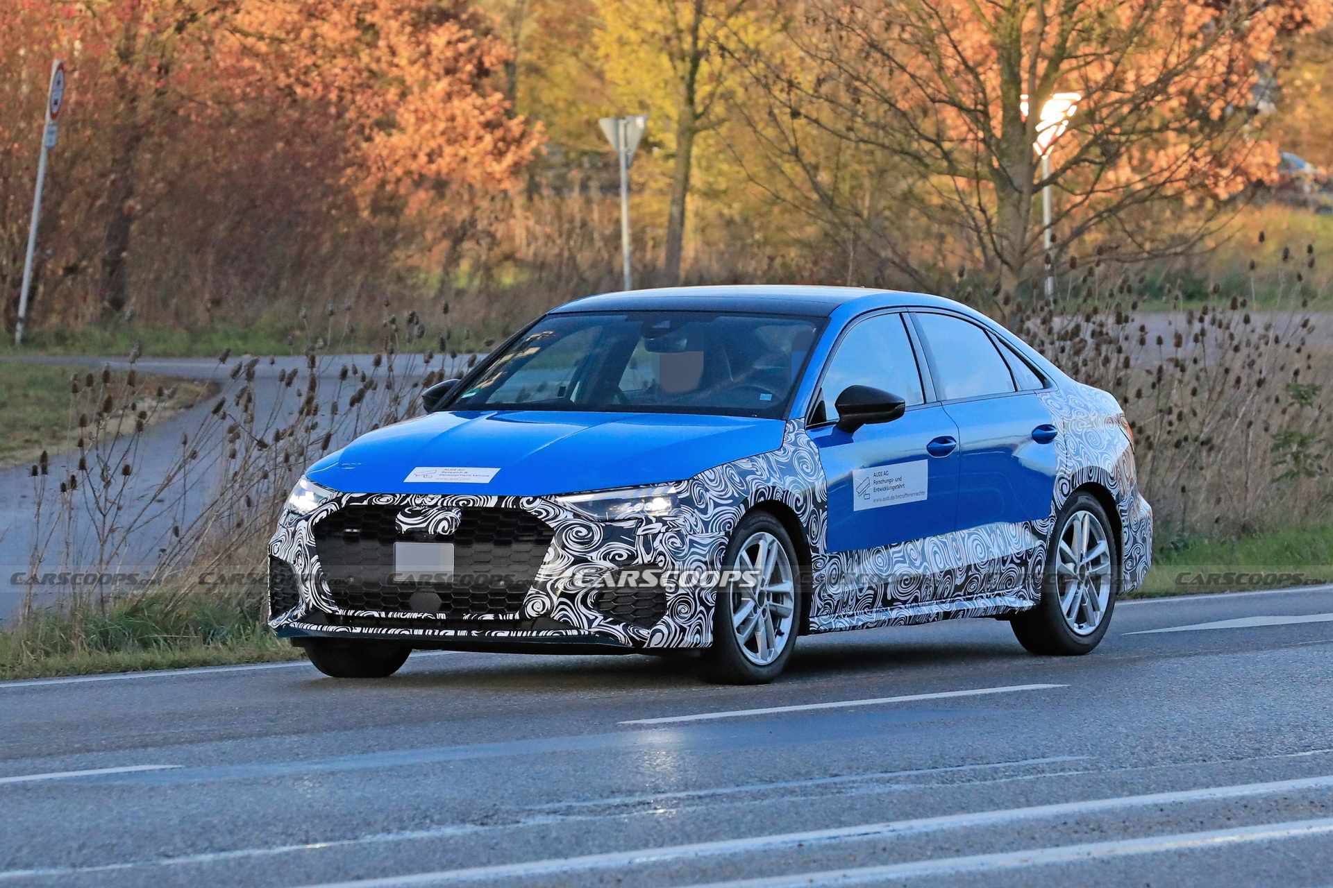 2024 Audi A3 Sedan Makes Spy Debut Hiding Minor Changes