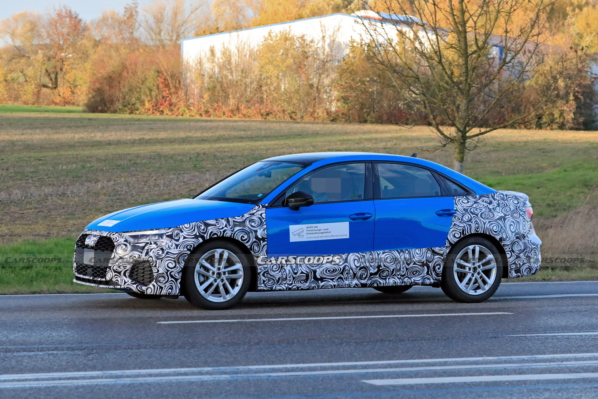 2024 Audi A3 Sedan Makes Spy Debut Hiding Minor Changes