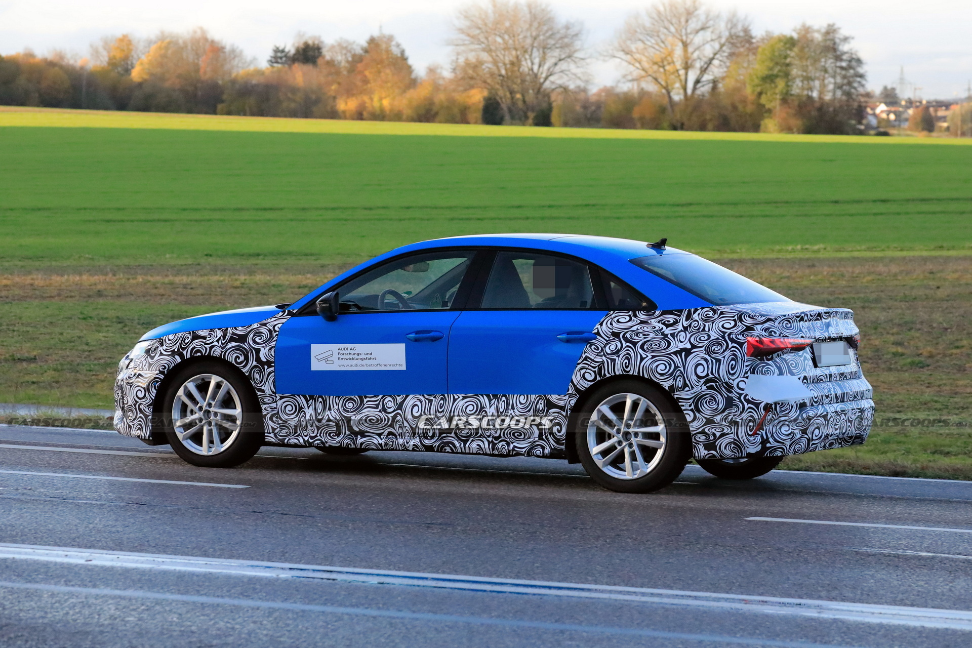 2024 Audi A3 Sedan Makes Spy Debut Hiding Minor Changes