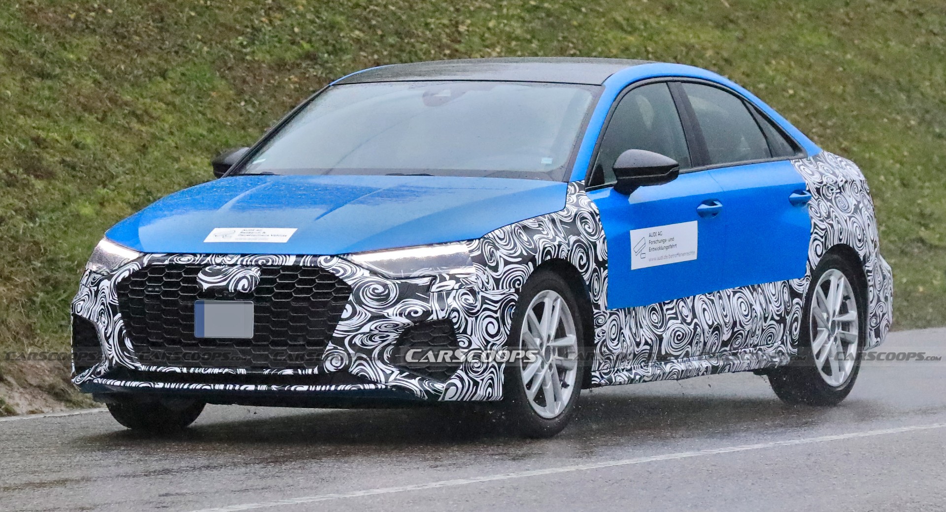 2024 Audi A3 Sedan Makes Spy Debut Hiding Minor Changes