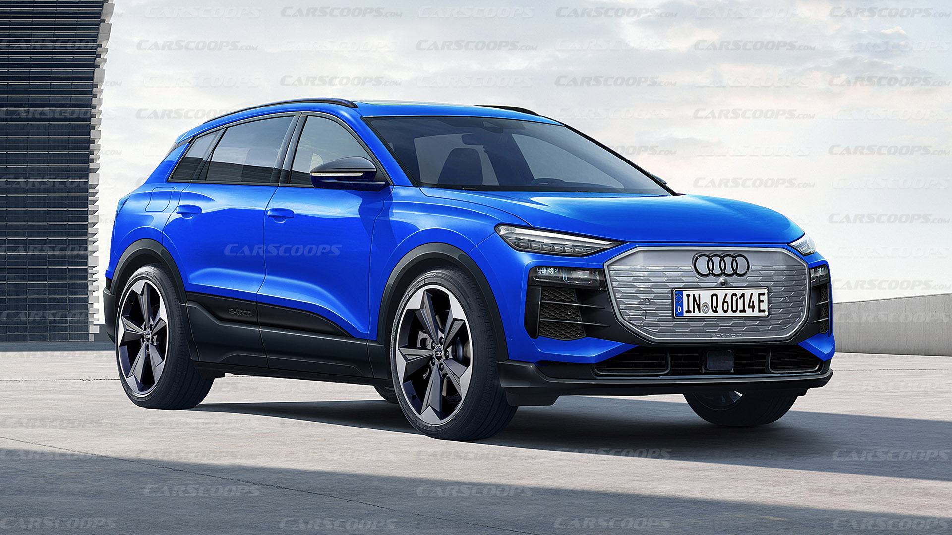 Audi Q6 e tron Rendering Blue - Auto Recent