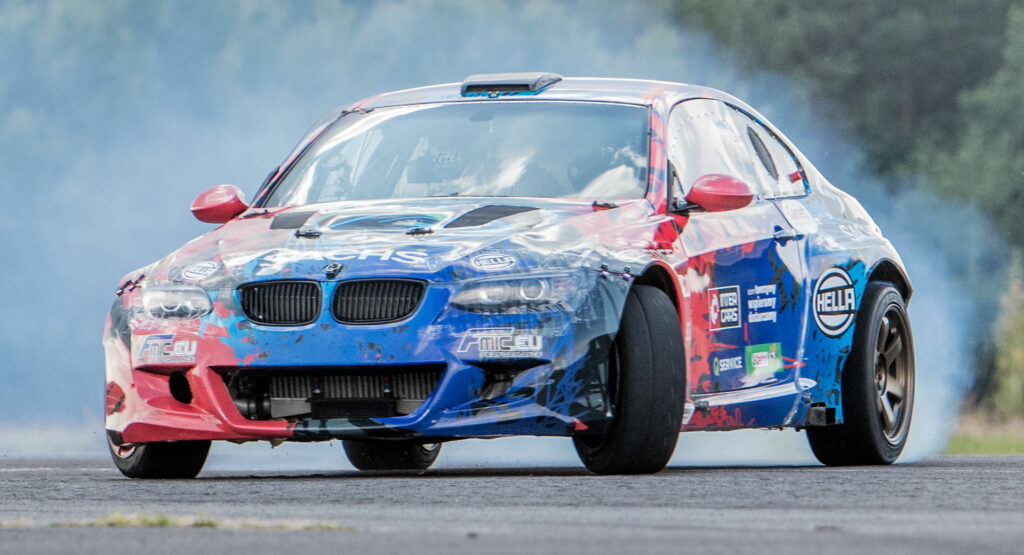  Polish Racer Performs Record Breaking 144 MPH Drift In 1,000 HP BMW…Using His Feet