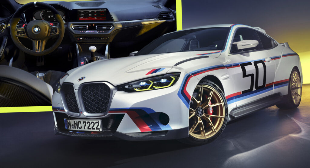  New BMW 3.0 CSL Is A Re-Bodied M4 With 553 HP And A Manual Gearbox