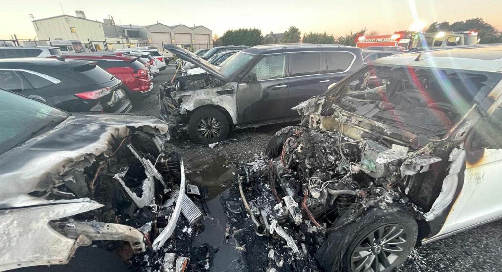 Five Cars Rented By President Biden’s Secret Service Detail Destroyed By Fire