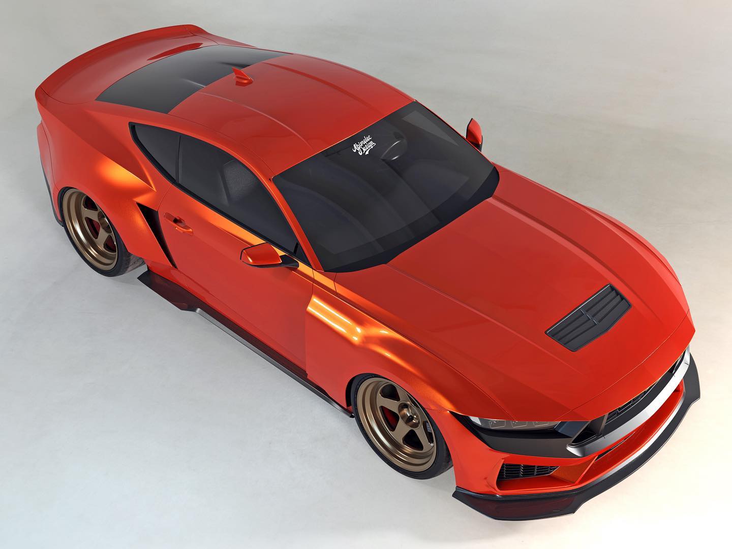 The First Widebody 2024 Ford Mustang Dark Horse Already Exists In The Digital World