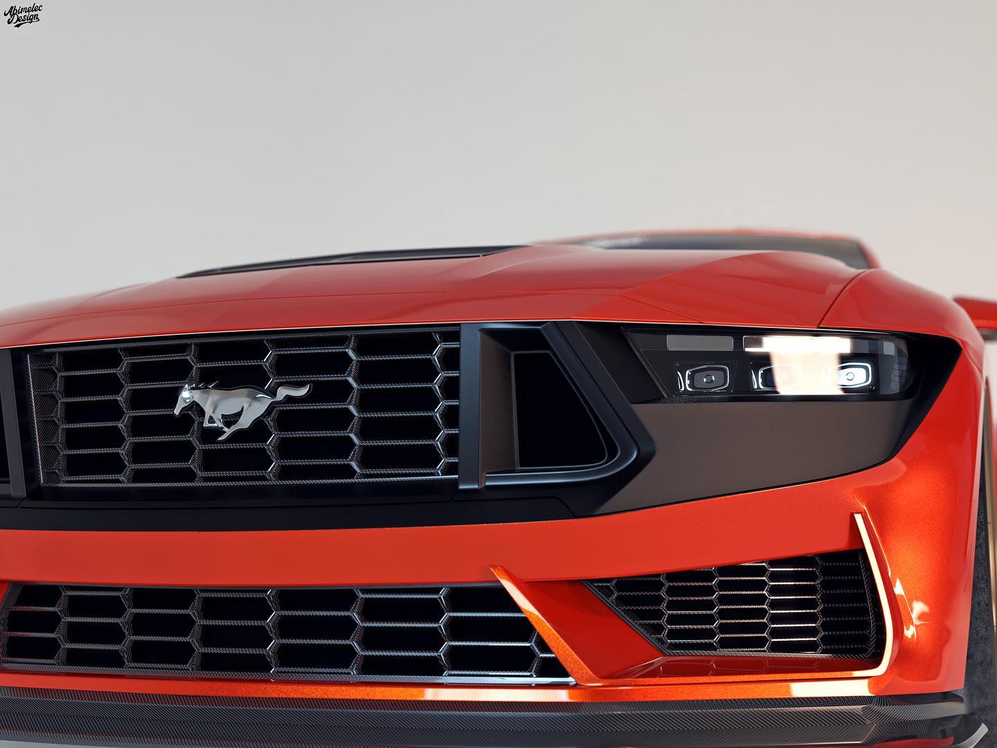 The First Widebody 2024 Ford Mustang Dark Horse Already Exists In The Digital World