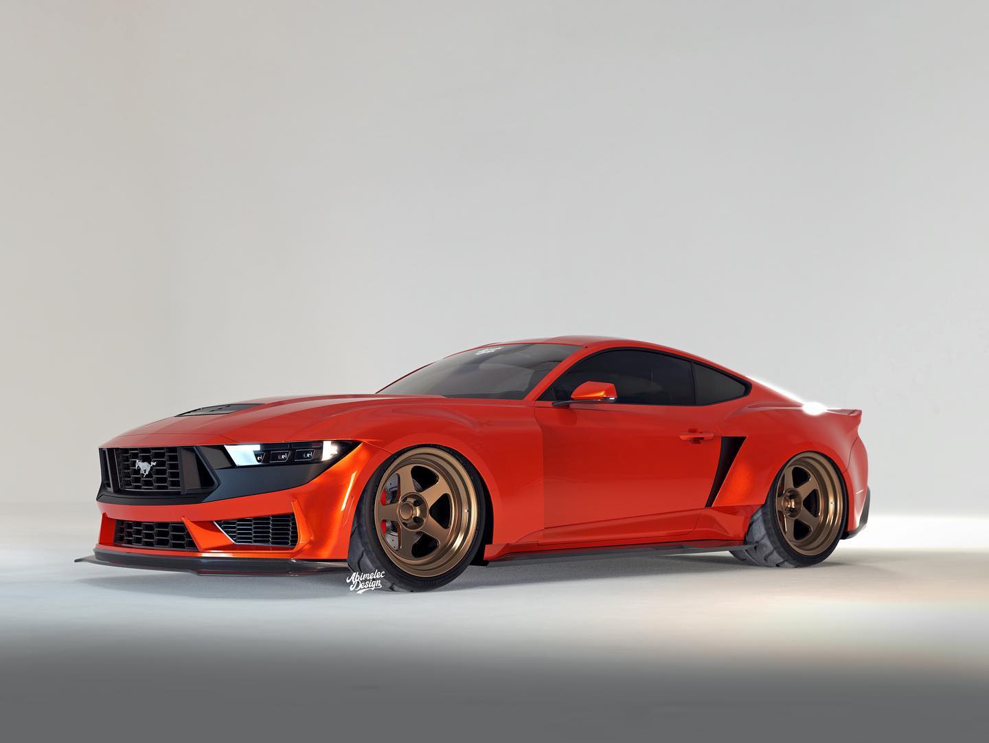 The First Widebody 2024 Ford Mustang Dark Horse Already Exists In The Digital World