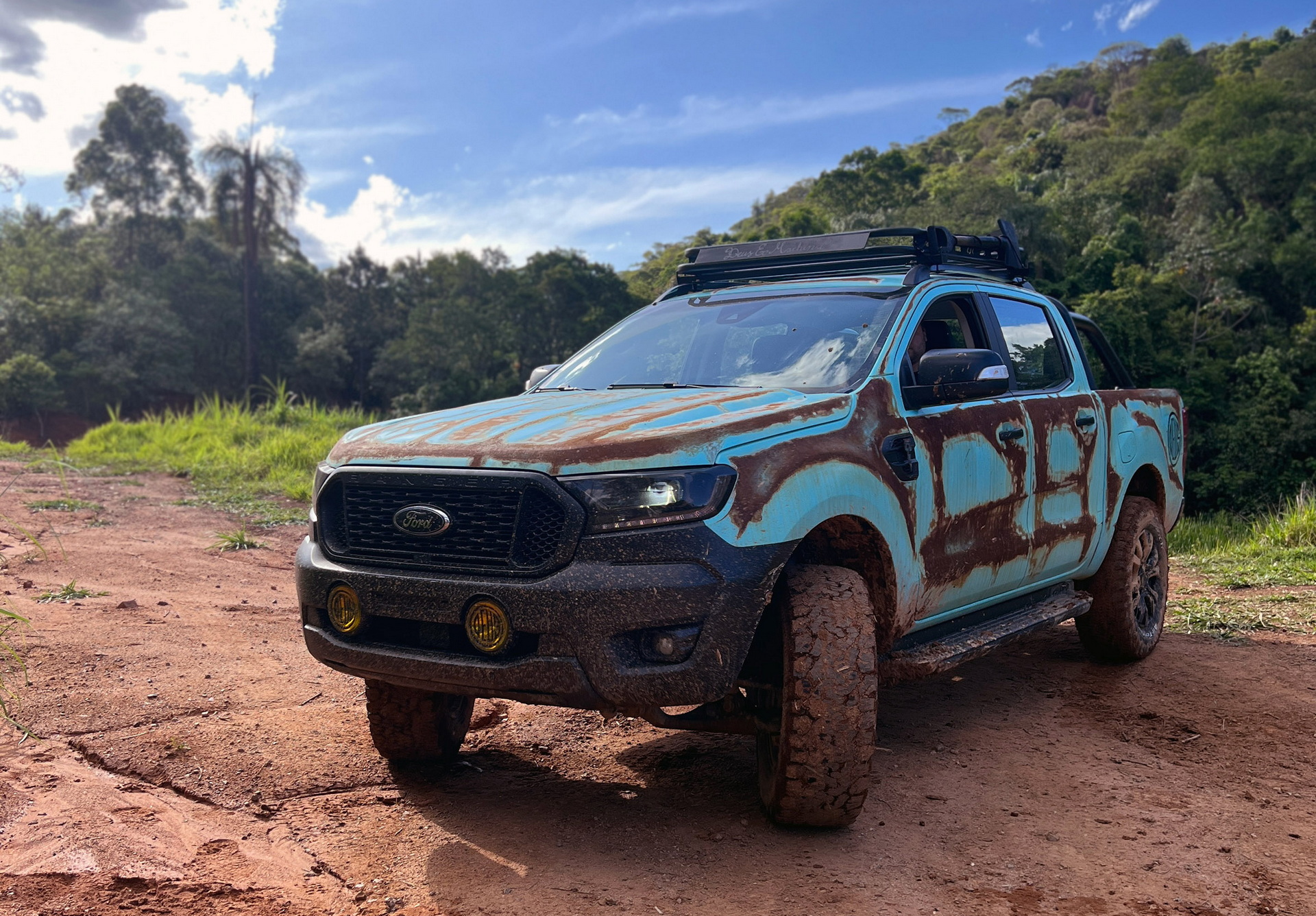 Ford Brazil’s Ranger Rusty Blue Looks Like It Was Abandoned In The Jungle