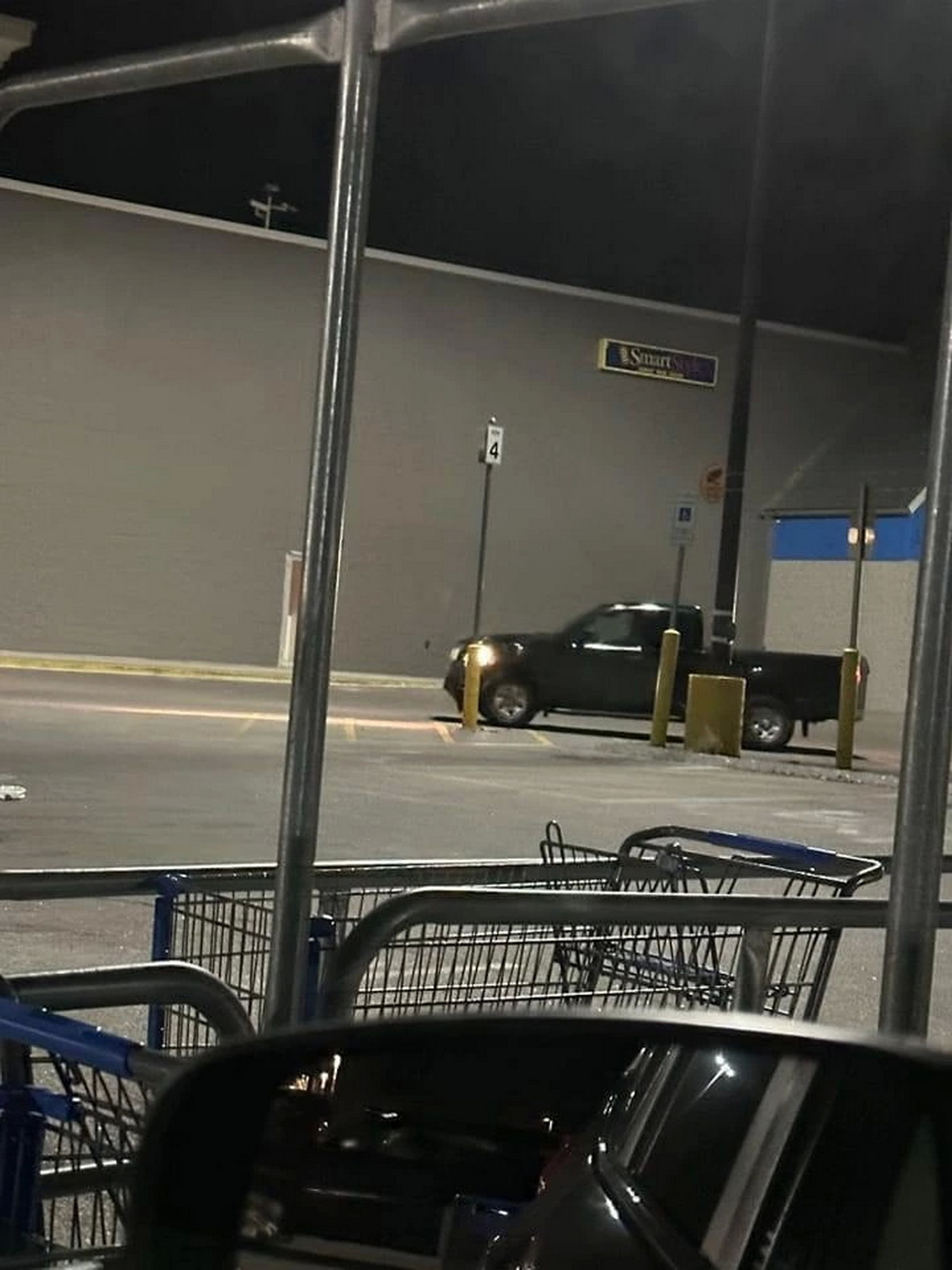 Move Over 11ft8 Bridge, This Walmart Parking Lot Pole Has Been Hit At Least 45 Times