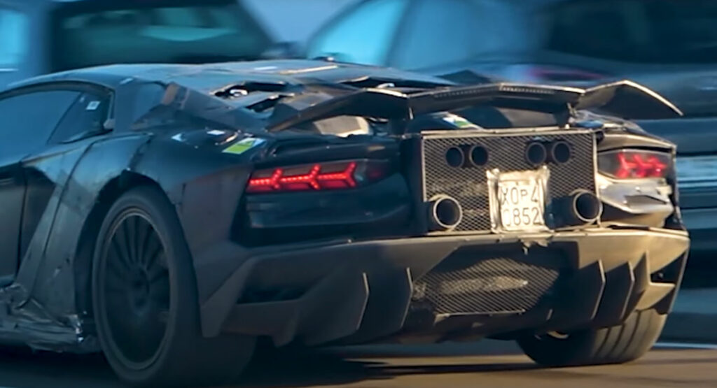  Lamborghini Mule Spotted Testing Next-Gen Hybrid V12 Powertrain