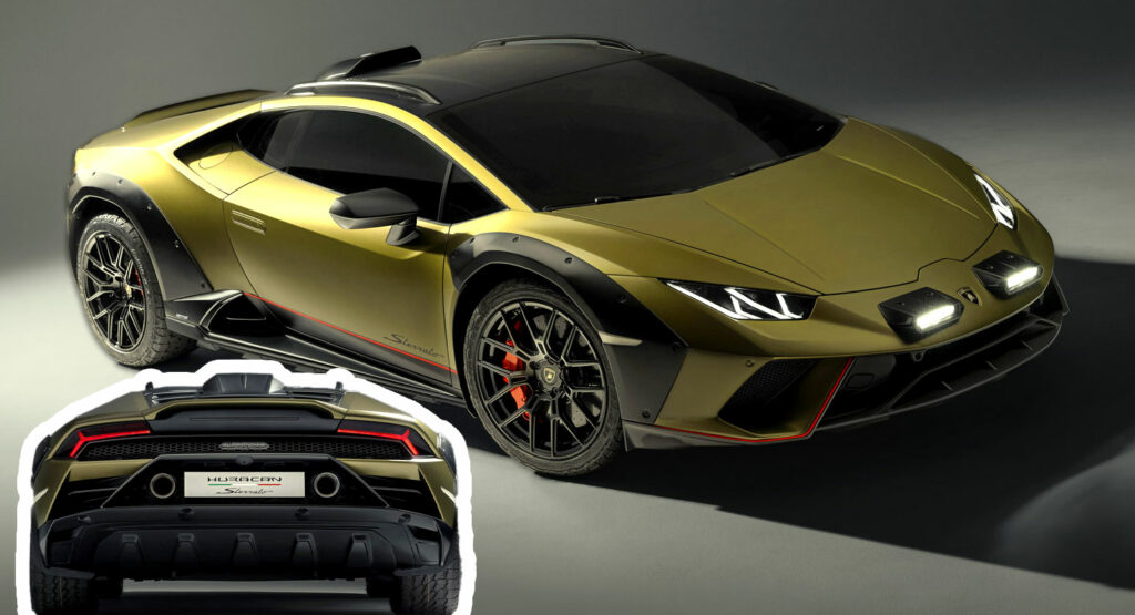  602-HP Lamborghini Huracan Sterrato Crossover Is Limited To 162 Mph, But Not To Paved Roads
