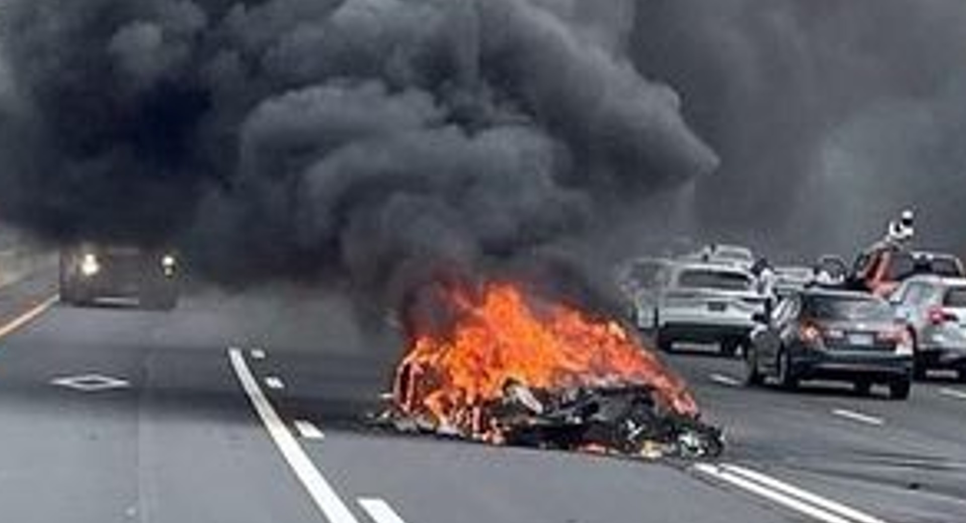 Two Lamborghinis Collide And One Rare Aventador SVJ Roadster Goes Up In Smoke