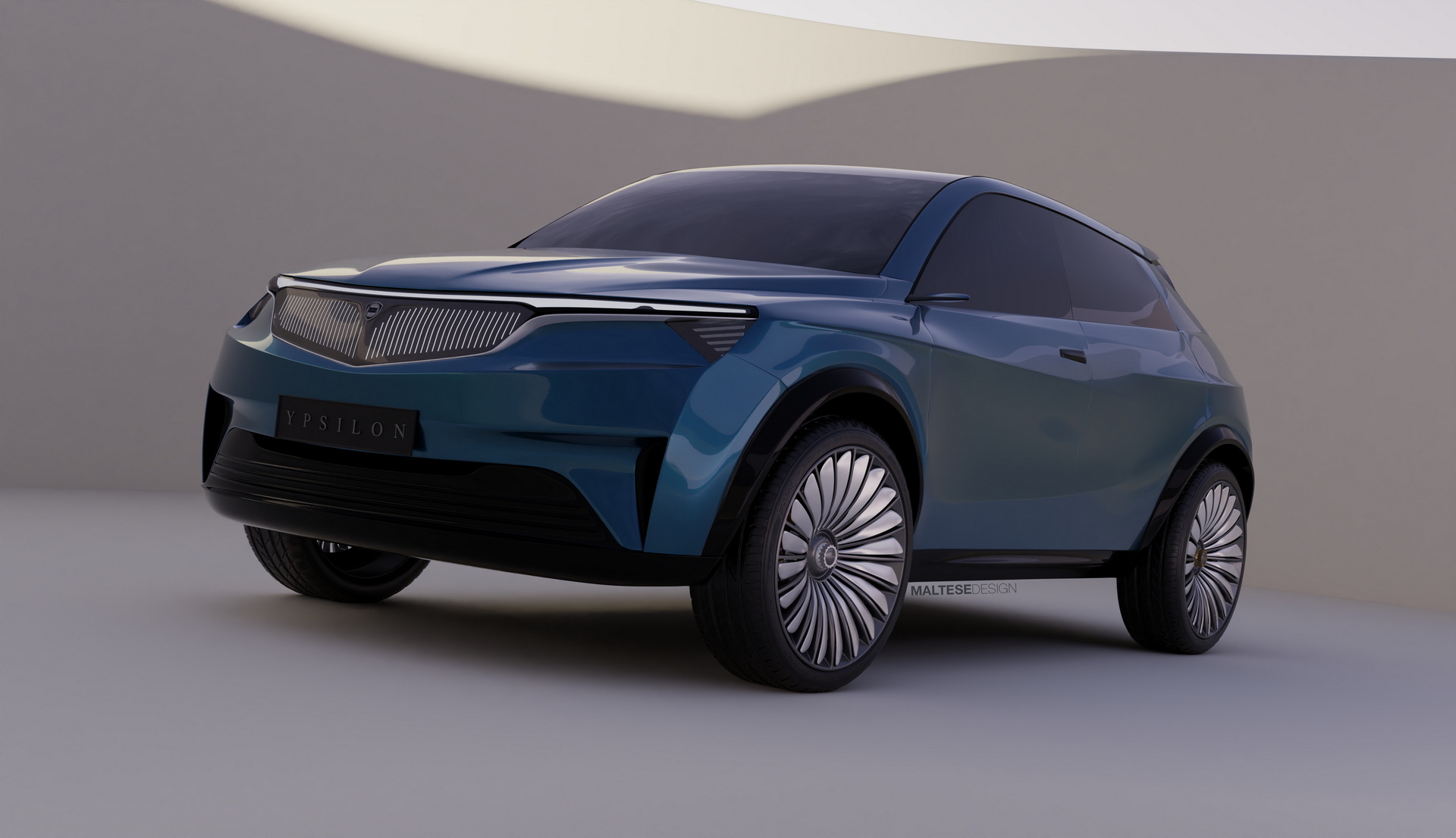 2024 Lancia Ypsilon Envisioned By Designer As A Stylish Small Electric Crossover