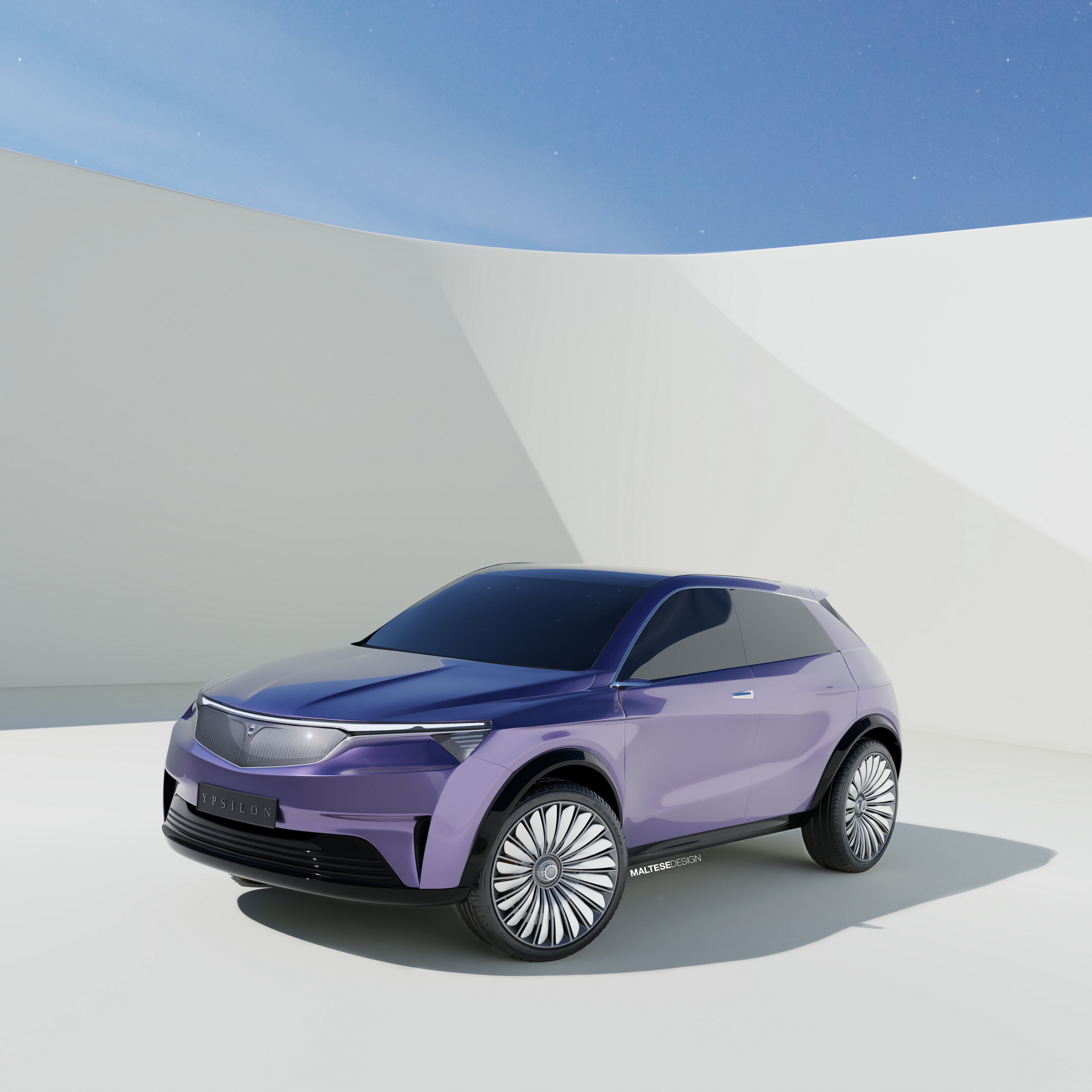 2024 Lancia Ypsilon Envisioned By Designer As A Stylish Small Electric Crossover