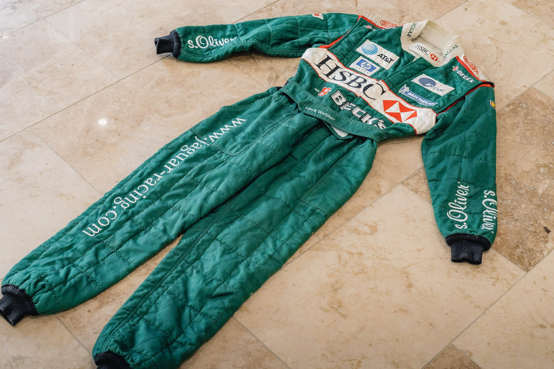 Mark Webber Probably Peed In This F1 Race Suit And Now You Can Too