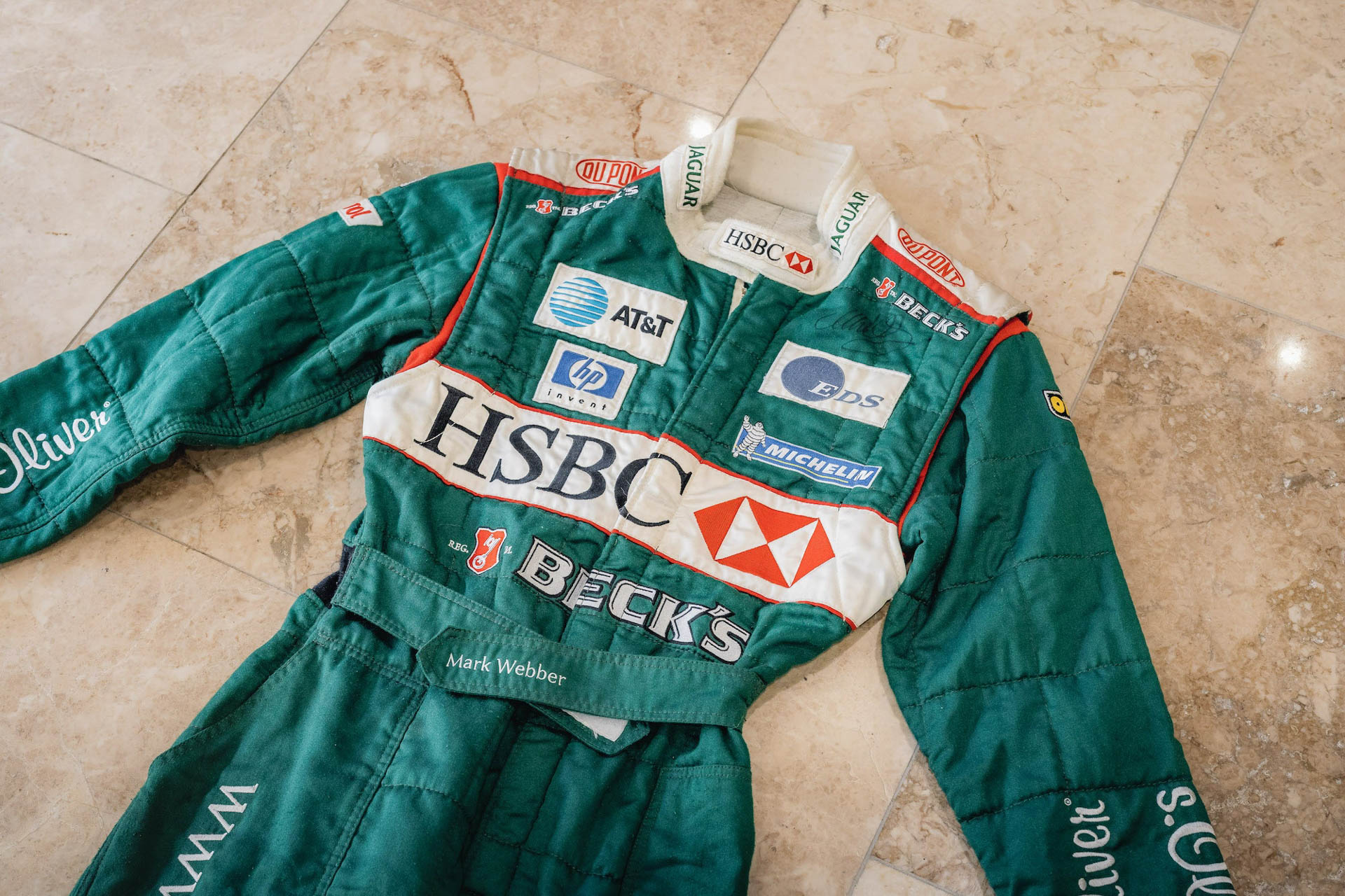 Mark Webber Probably Peed In This F1 Race Suit And Now You Can Too