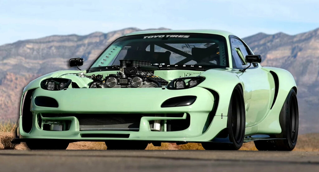  This Team Has Built A V12-Powered Mazda RX-7, But It’s No Pagani Engine