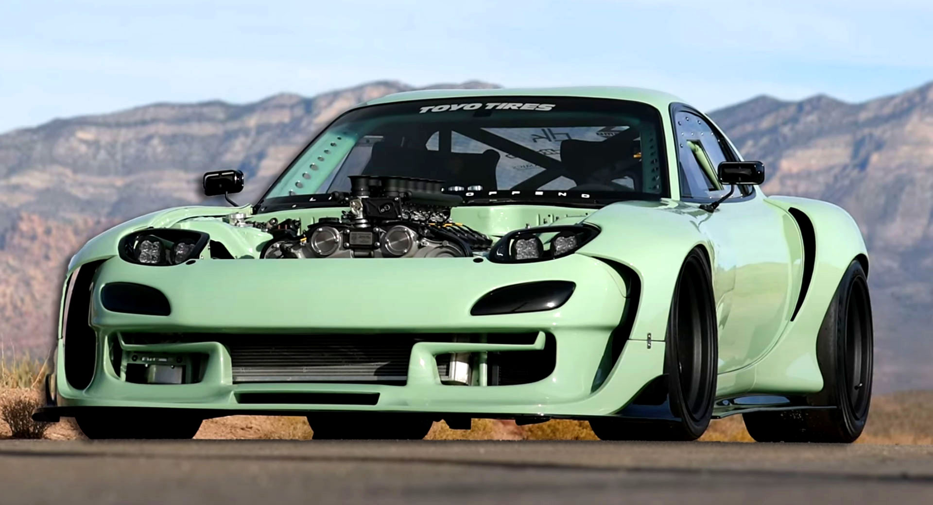 This Team Has Built A V12 Powered Mazda RX 7 But It s No Pagani Engine