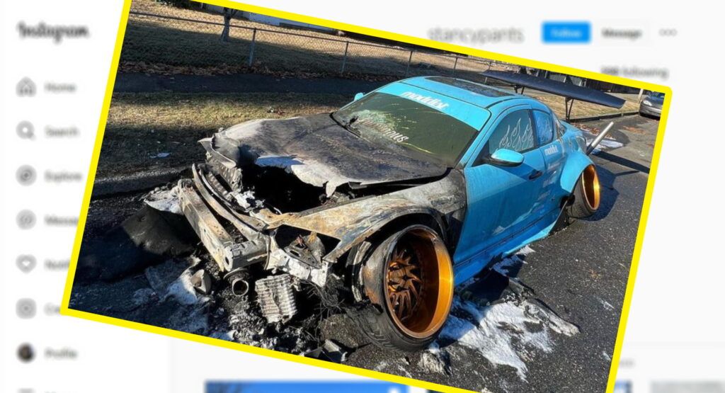  Official Investigation Lists Viral ‘Stancypants’ Mazda RX-8 Fire As ‘Intentional’
