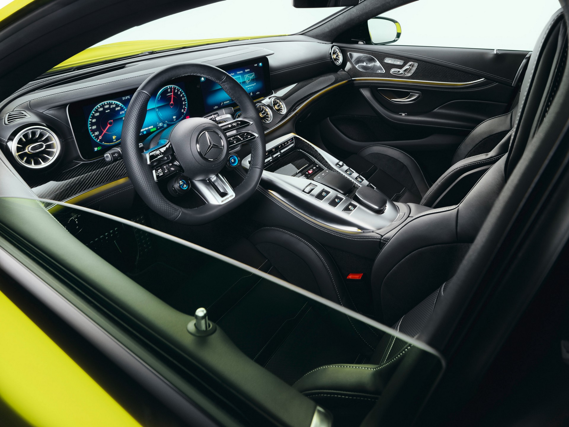 Mercedes-AMG’s Bright Yellow GT 63 S E Was Designed With Tennis Legend Roger Federer