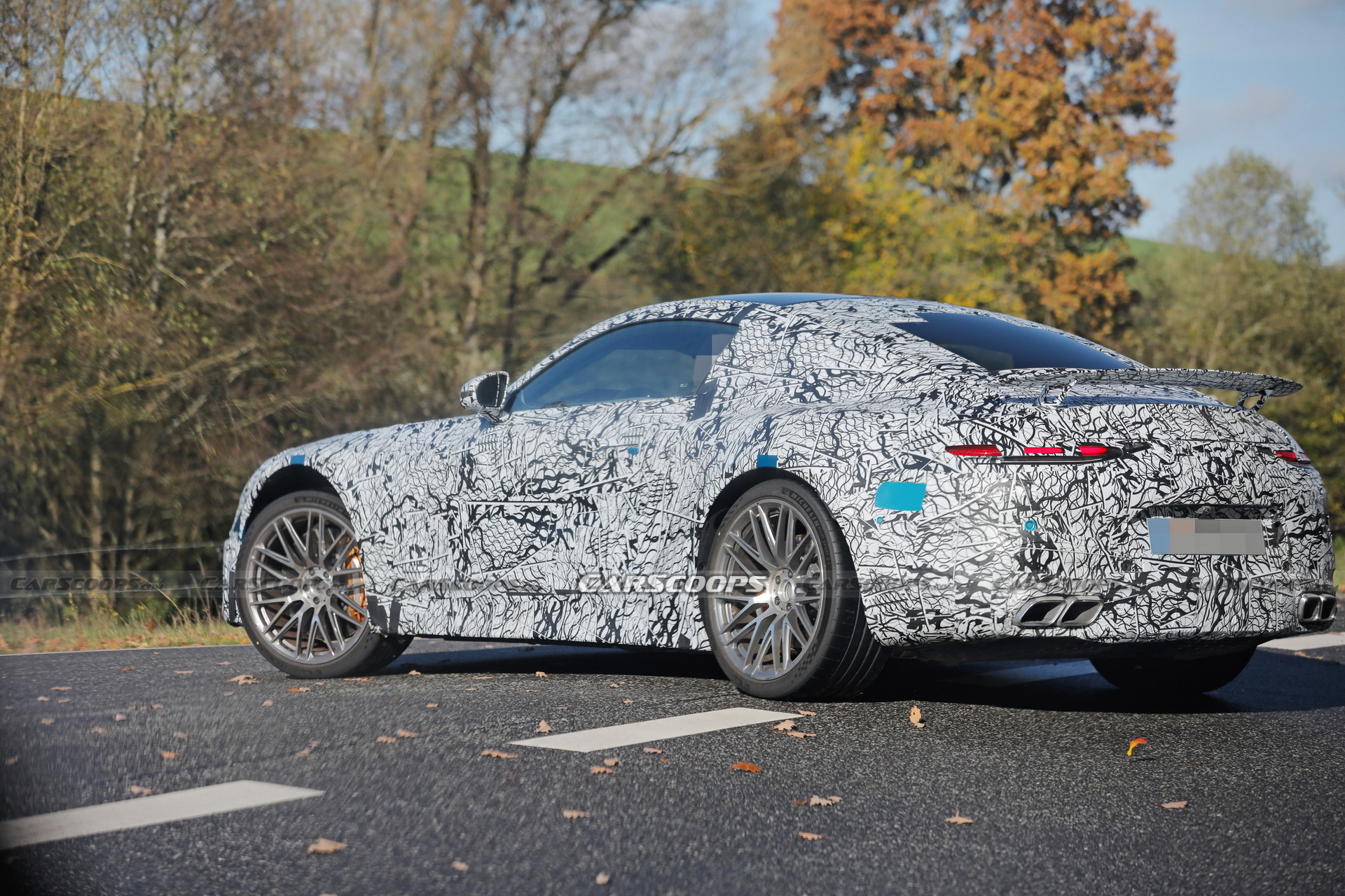 2024 Mercedes-AMG GT Spied With A Fixed Rear Wing