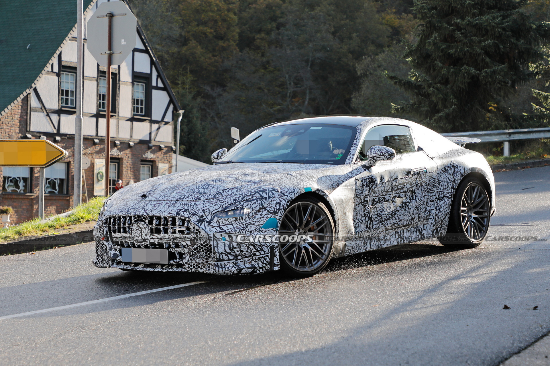 2024 Mercedes-AMG GT Spied With A Fixed Rear Wing