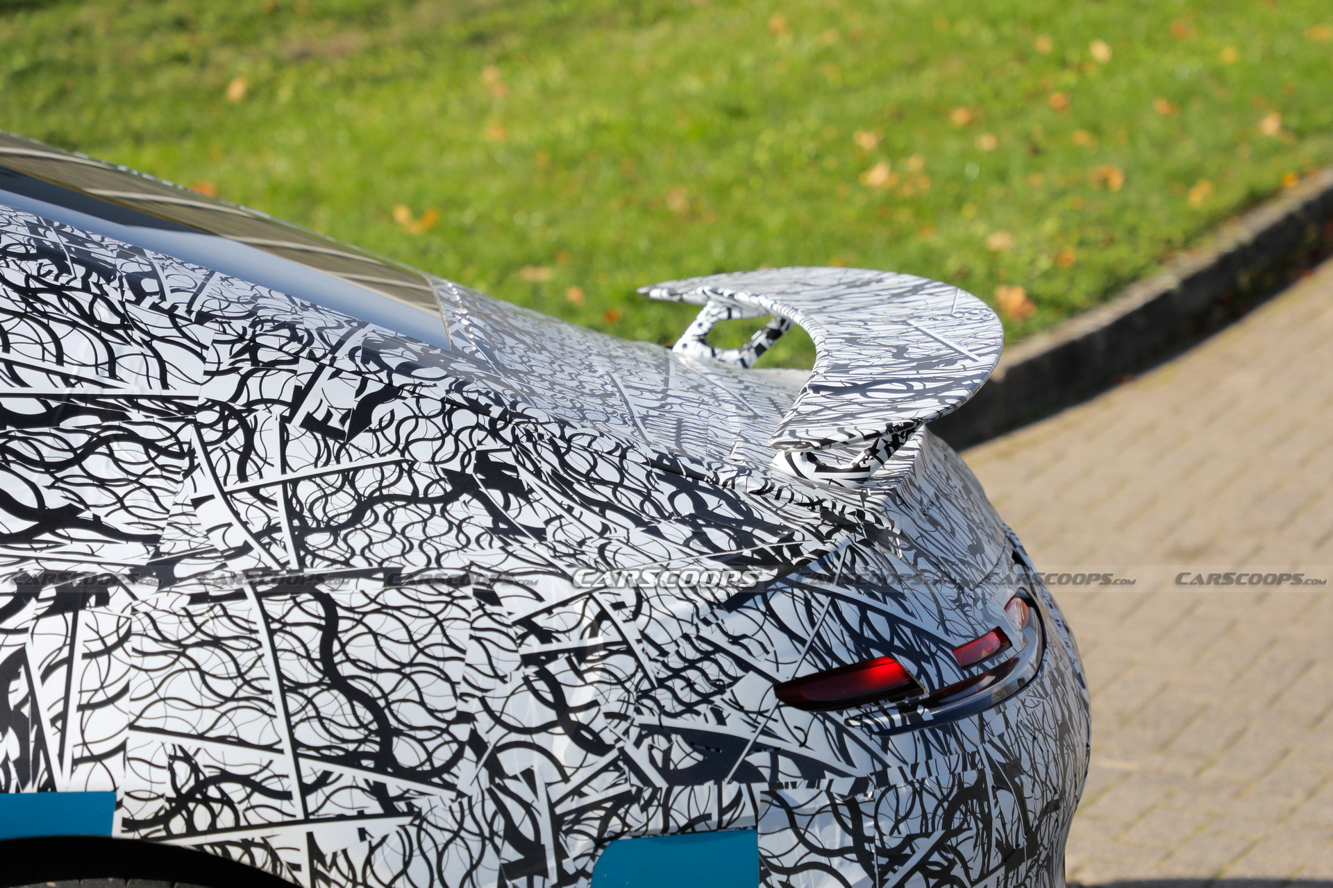 2024 Mercedes-AMG GT Spied With A Fixed Rear Wing