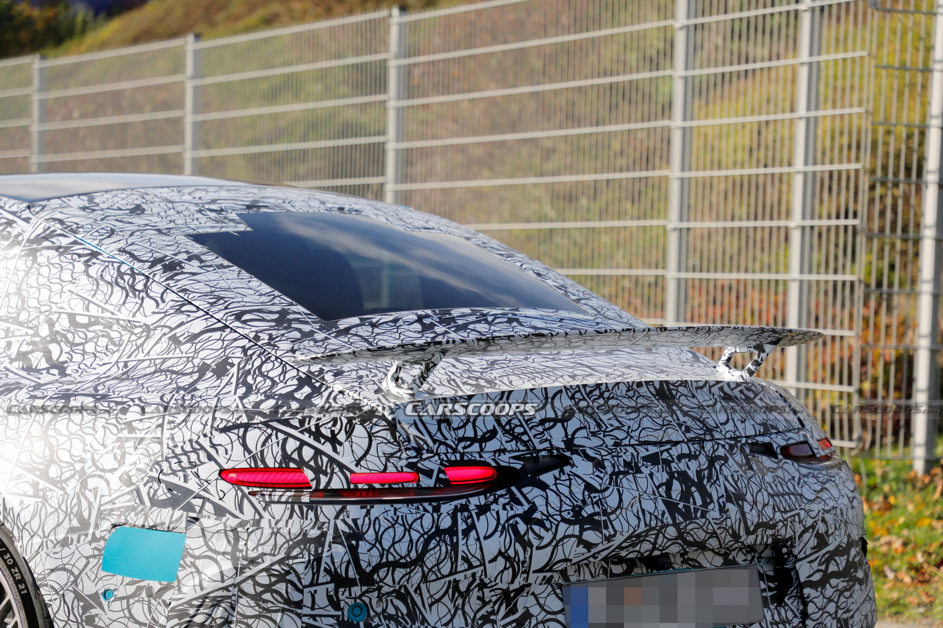 2024 Mercedes-AMG GT Spied With A Fixed Rear Wing