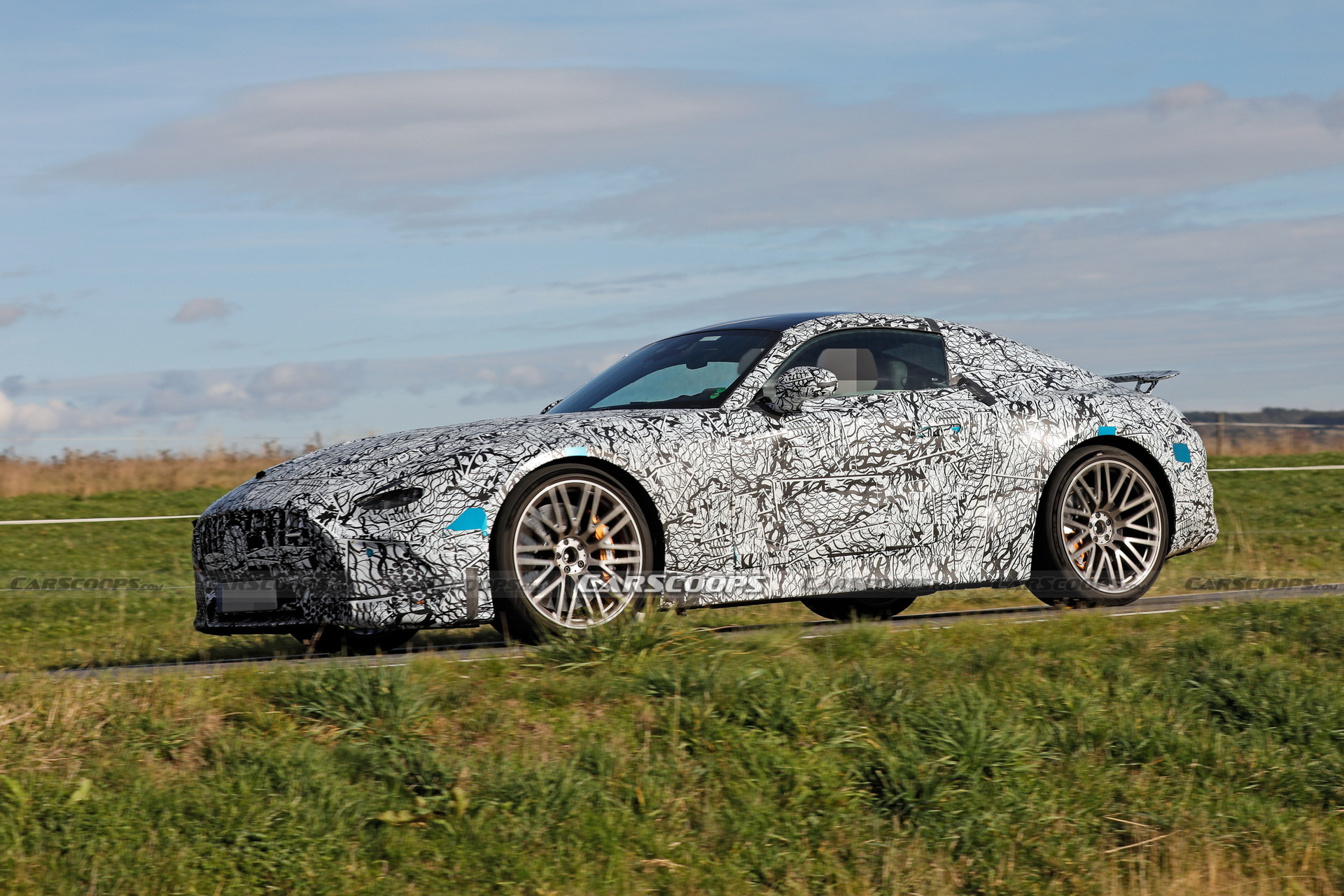 2024 Mercedes-AMG GT Spied With A Fixed Rear Wing
