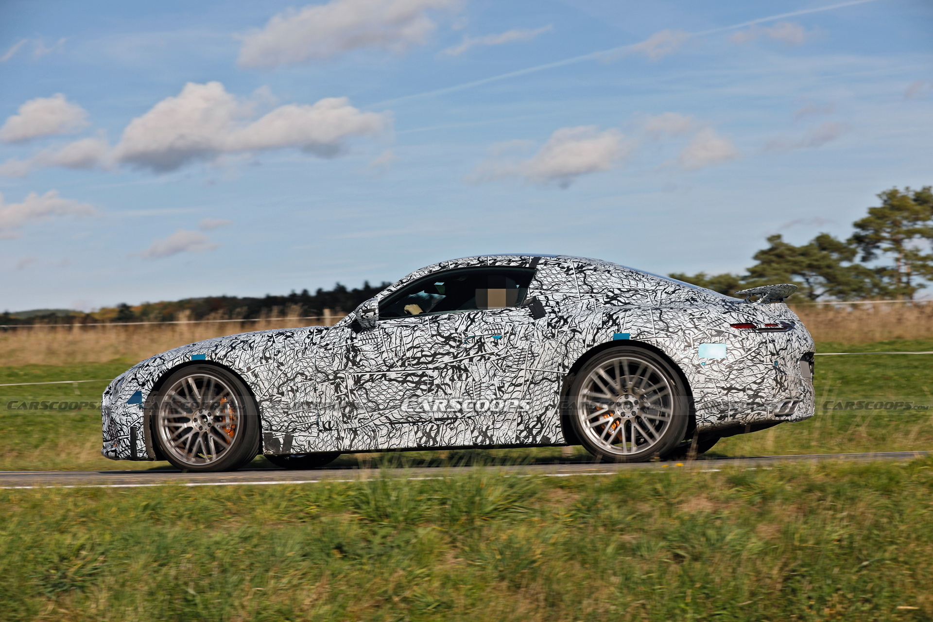 2024 Mercedes-AMG GT Spied With A Fixed Rear Wing