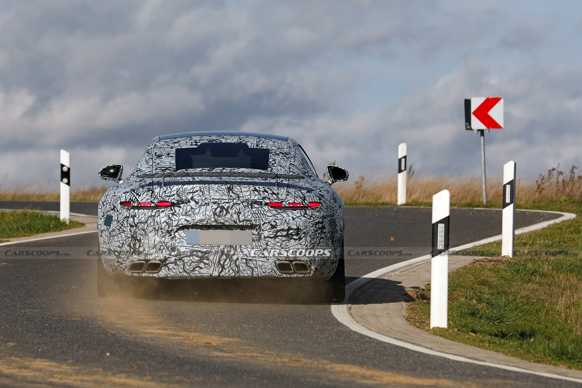 2024 Mercedes-AMG GT Spied With A Fixed Rear Wing