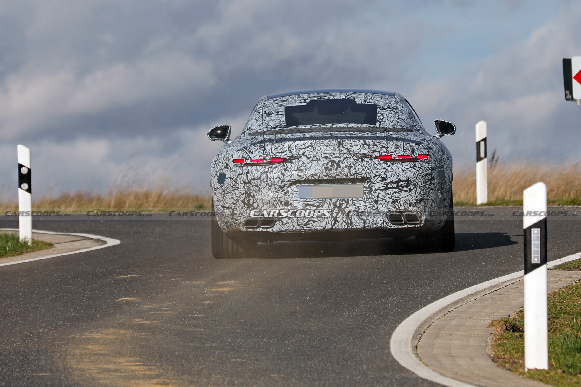 2024 Mercedes-AMG GT Spied With A Fixed Rear Wing