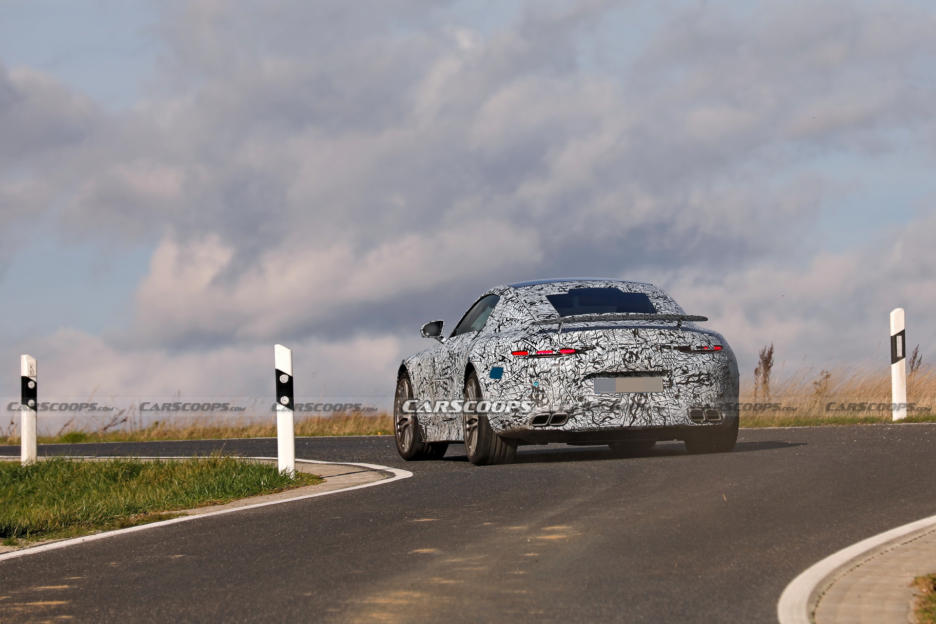 2024 Mercedes-AMG GT Spied With A Fixed Rear Wing