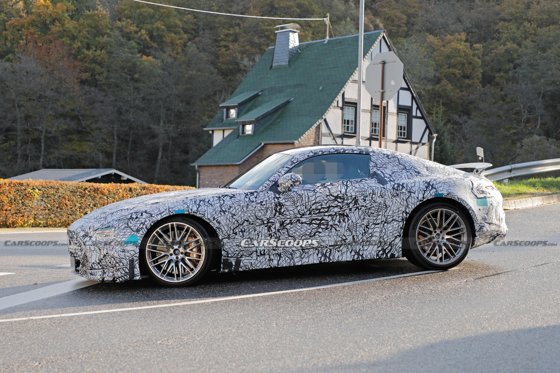 2024 Mercedes-AMG GT Spied With A Fixed Rear Wing