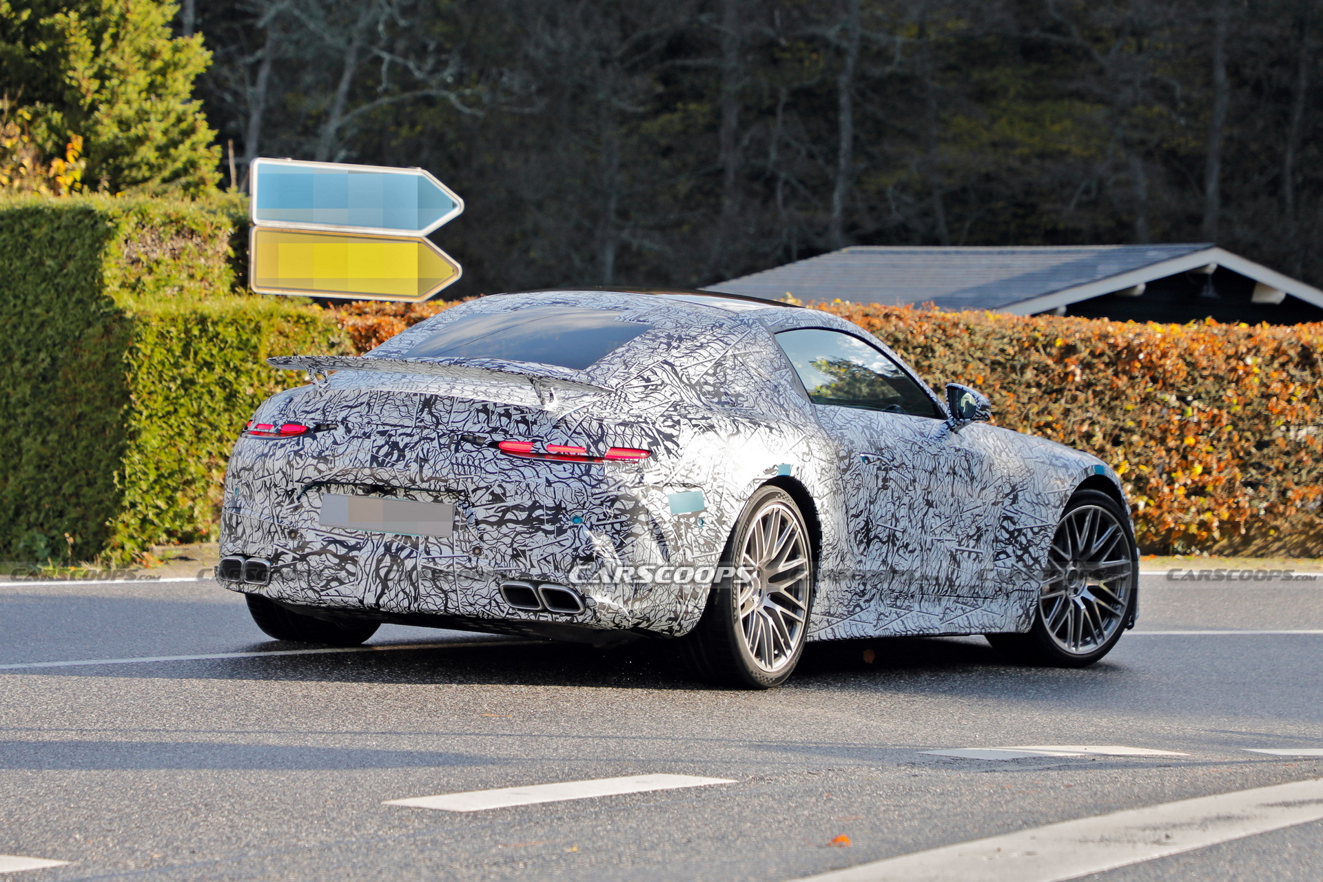 2024 Mercedes-AMG GT Spied With A Fixed Rear Wing