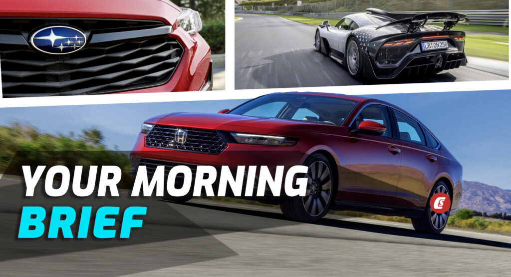  2023 Honda Accord, 2024 Subaru Impreza Teaser, And Mercedes-AMG One Sets New ‘Ring Record: Your Morning Brief