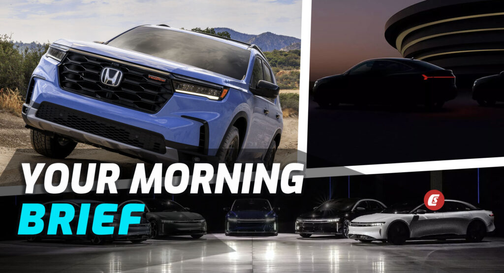  2023 Honda Pilot, Lucid’s Base Air Pure Price, And Audi Q8 E-Tron Teaser: Your Morning Brief