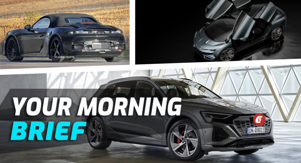  2024 Audi Q8 E-Tron, Aehra SUV, And 2025 Porsche Boxster EV Spied: Your Morning Brief