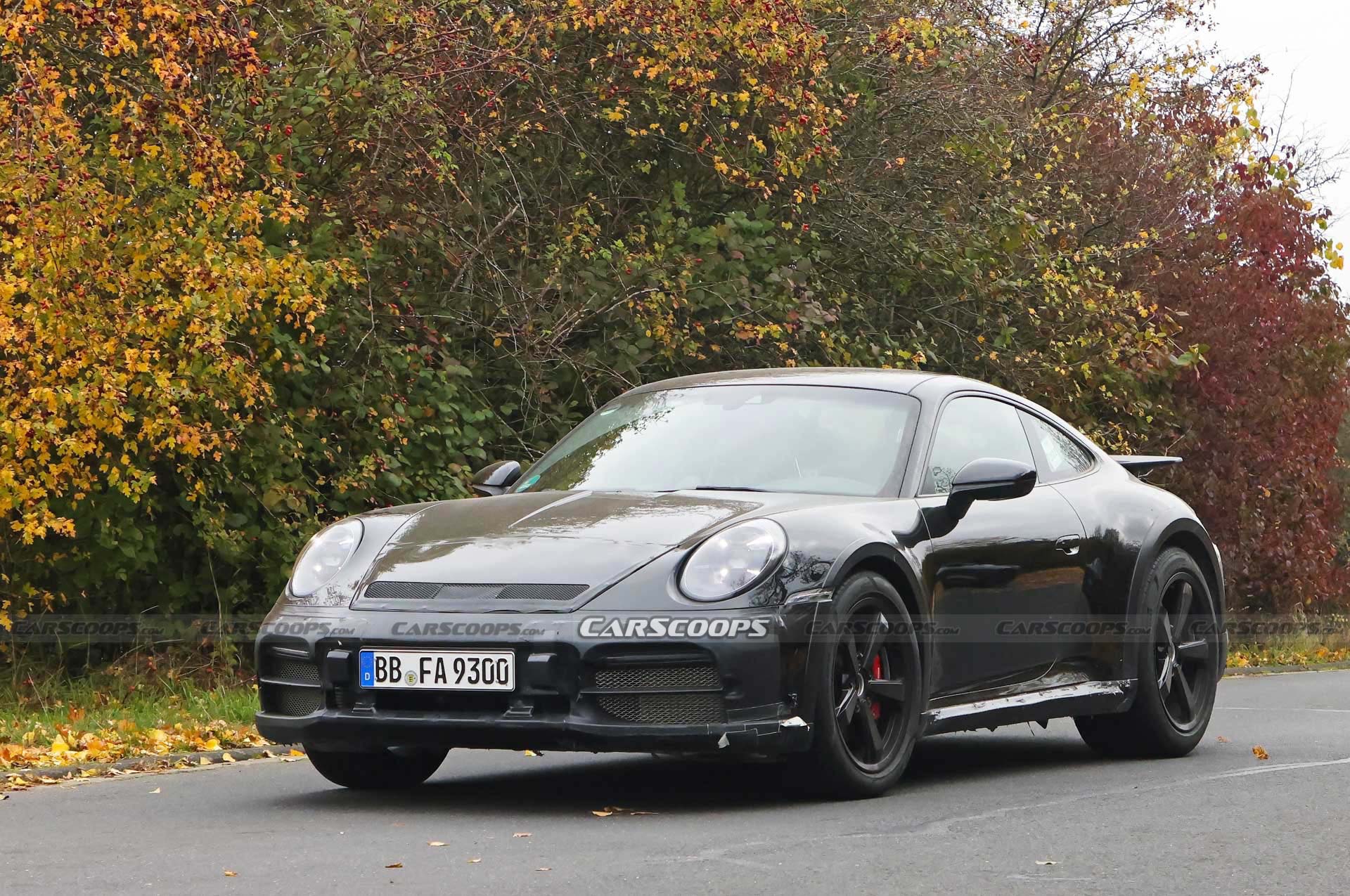 Do These New Spy Shots Reveal The Porsche 911 Dakar’s Air Suspension?